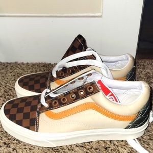 Vans Old Skool Mixed Utility - Checkerboard Canvas Size 5.5M / 7W New